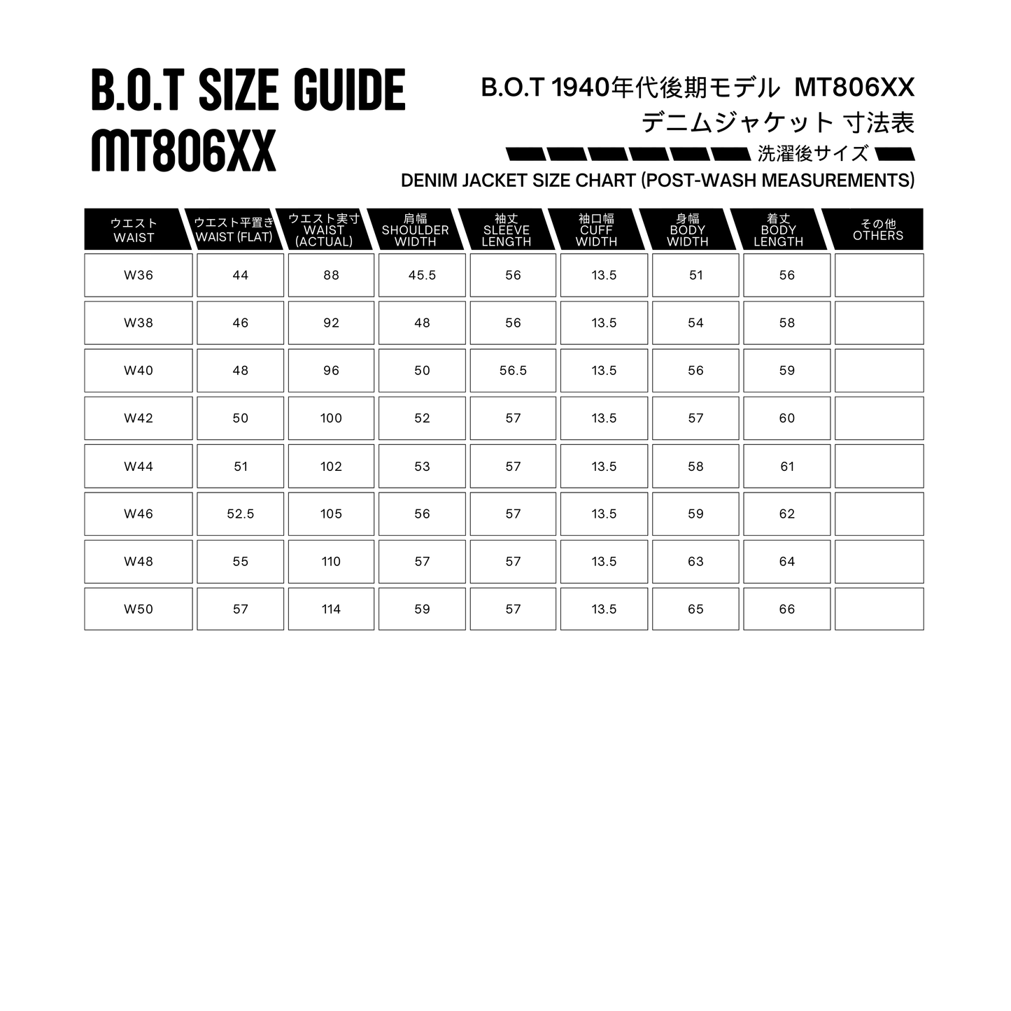 【ご予約販売】MT806XX(1940年代後期モデル)