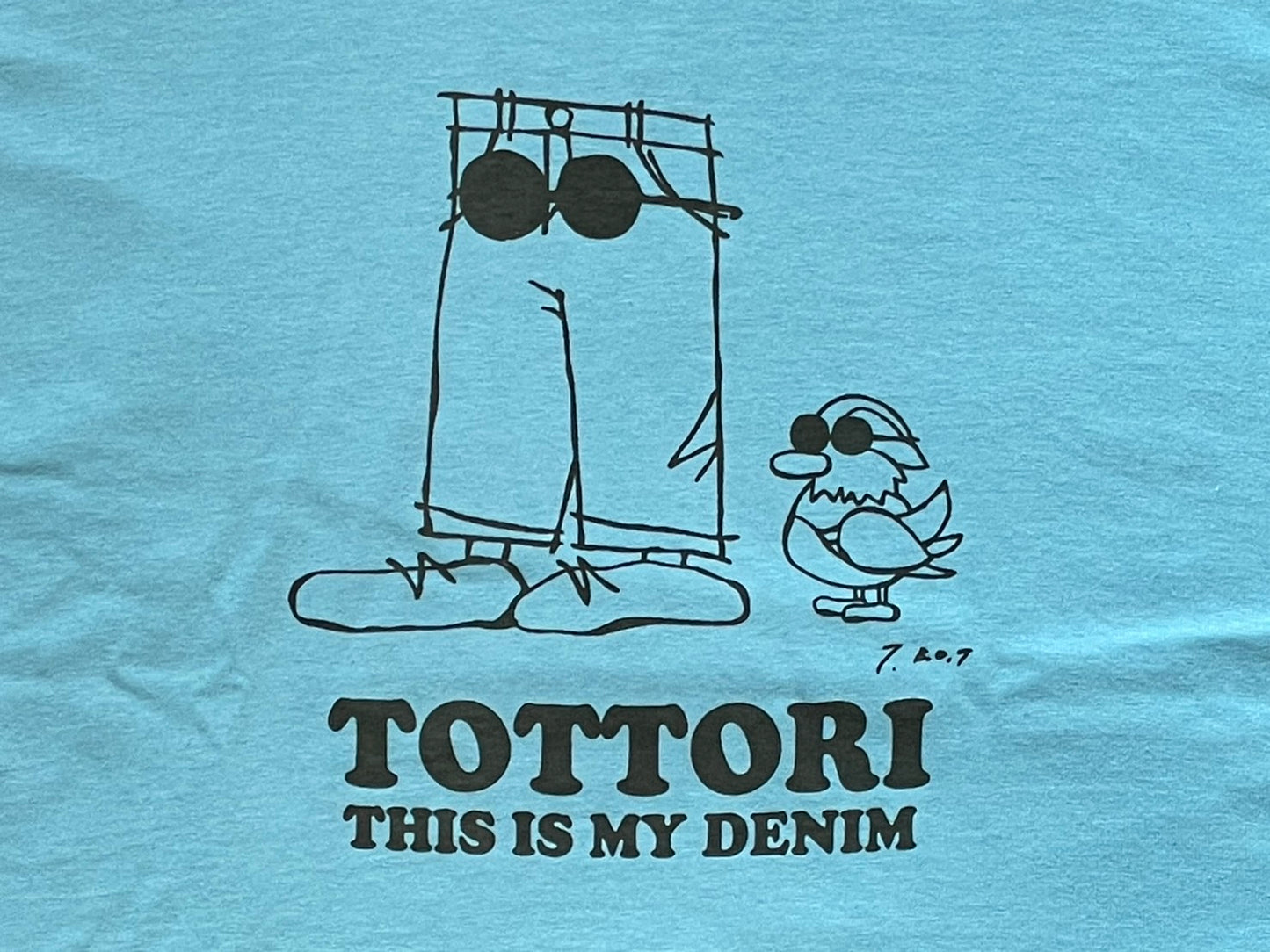 【在庫限り】B.O.T 限定|ジーパン&オシドリキャラTシャツ(ライトブルー)