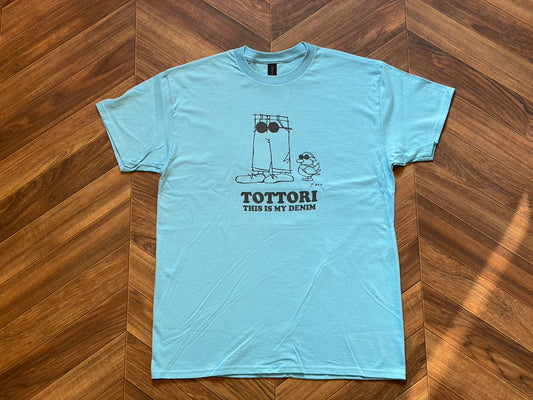 【在庫限り】B.O.T 限定｜ジーパン＆オシドリキャラTシャツ（ライトブルー）